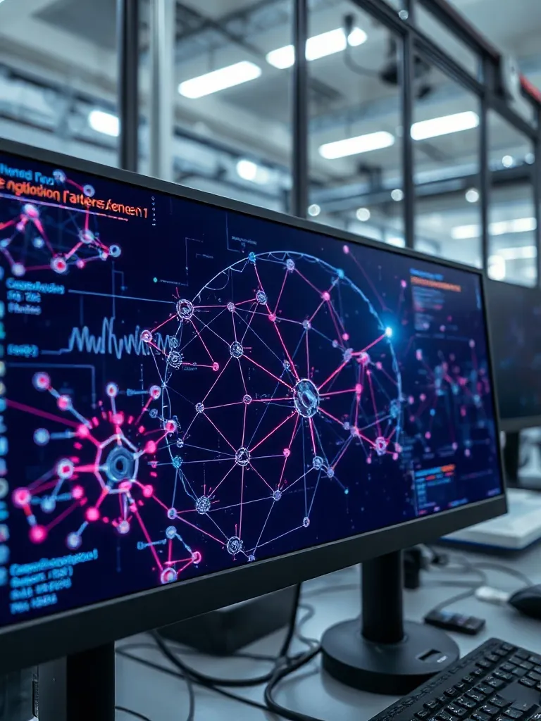 Close-up of a high-resolution professional computer monitor